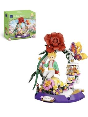 New ​PANTASY Le Petit Prince Star Garden Building Set Rotating Pavilion Licensed